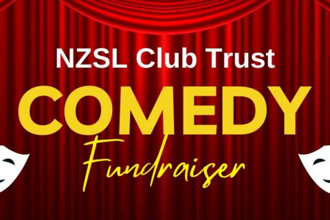 NZSL Comedy fundraiser poster